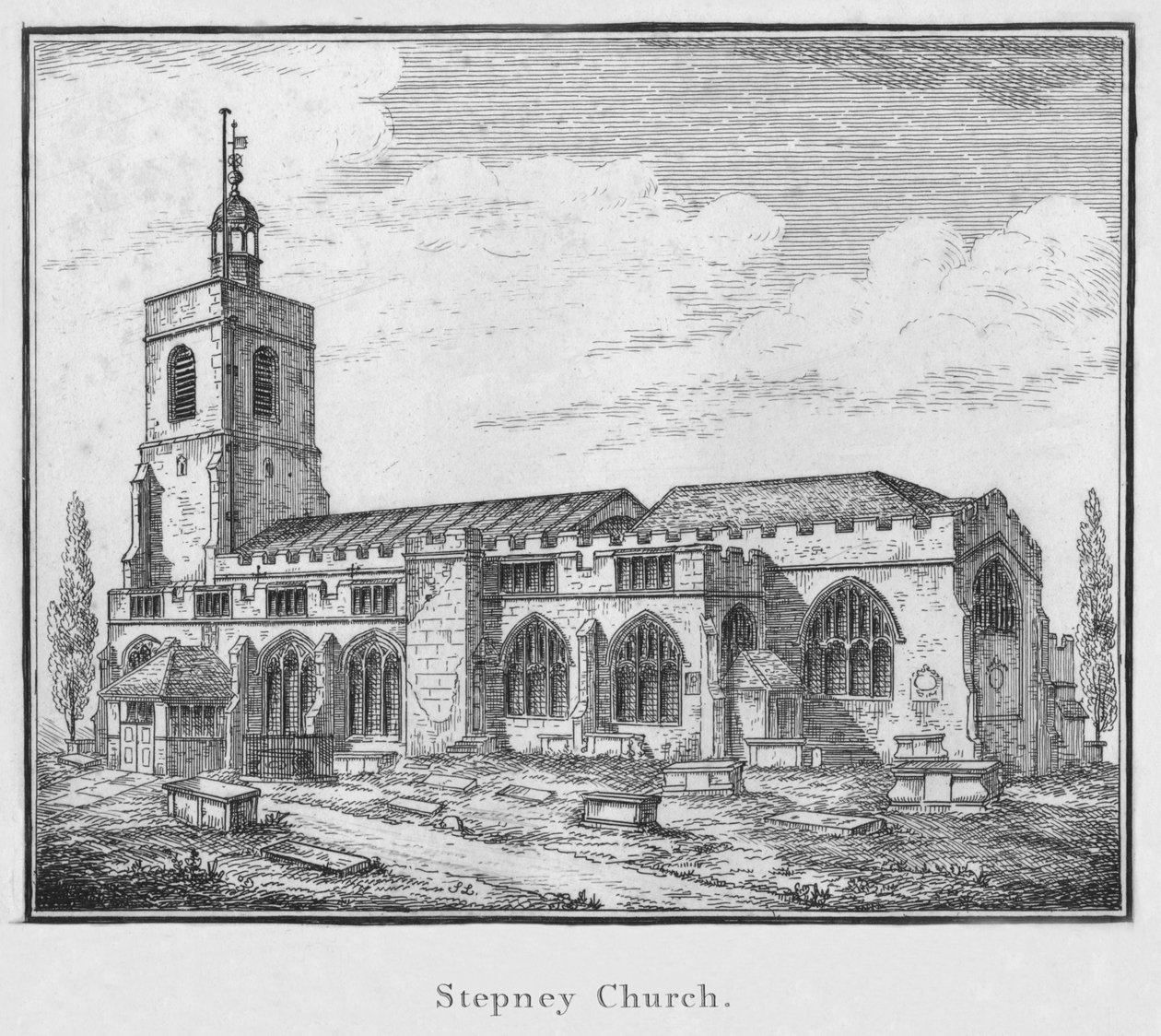 Stepney Kilisesi, c1792 by Unbekannt