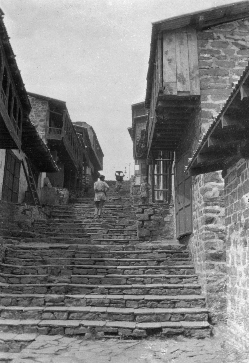 Kailana çarşısına çıkan merdivenler, Hindistan, 1917 by Unbekannt