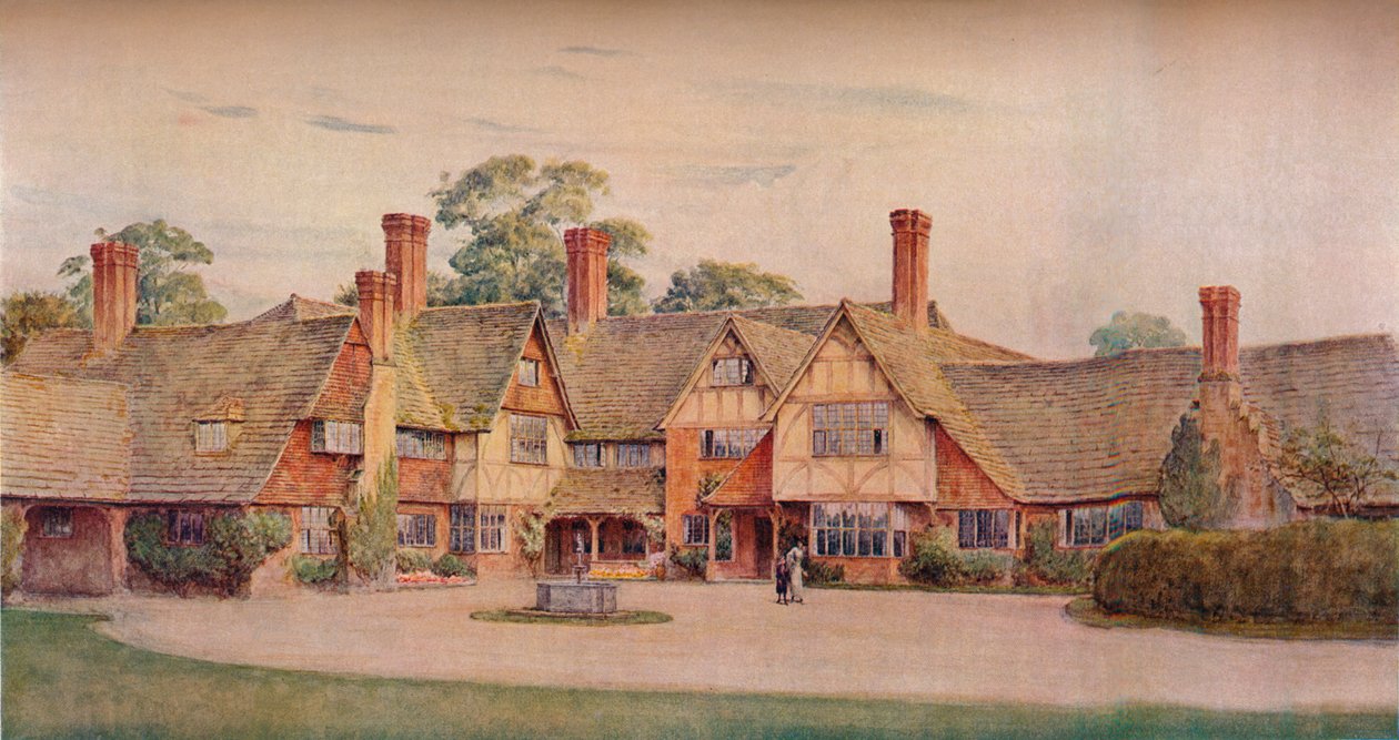 Stoke Barn, Fulmer, Bucks. Gerald Unsworth & Inigo Triggs, Mimarlar, 1914 by Unbekannt
