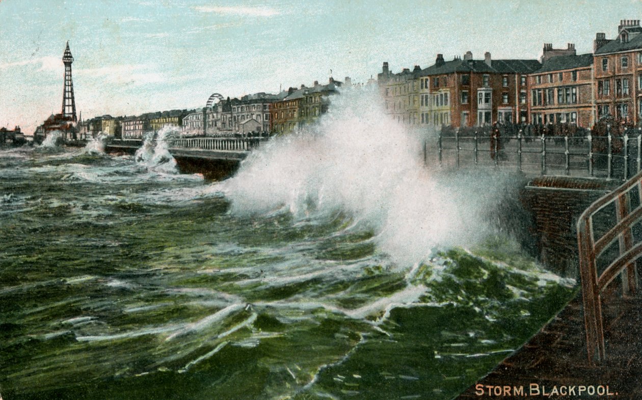 Fırtına, Blackpool, Lancashire, c1905 by Unbekannt
