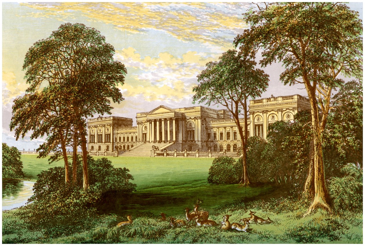 Stowe Park, Buckinghamshire, Buckingham ve Chandos Dükü ve Markisinin evi, c1880 by Unbekannt