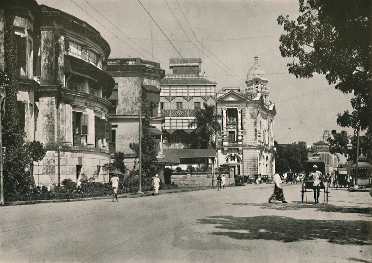 Strand Yolu, Rangoon. - Postane, Hindistan İmparatorluk Bankası. Uzaktaki Özel Ev, 1900. by Unbekannt