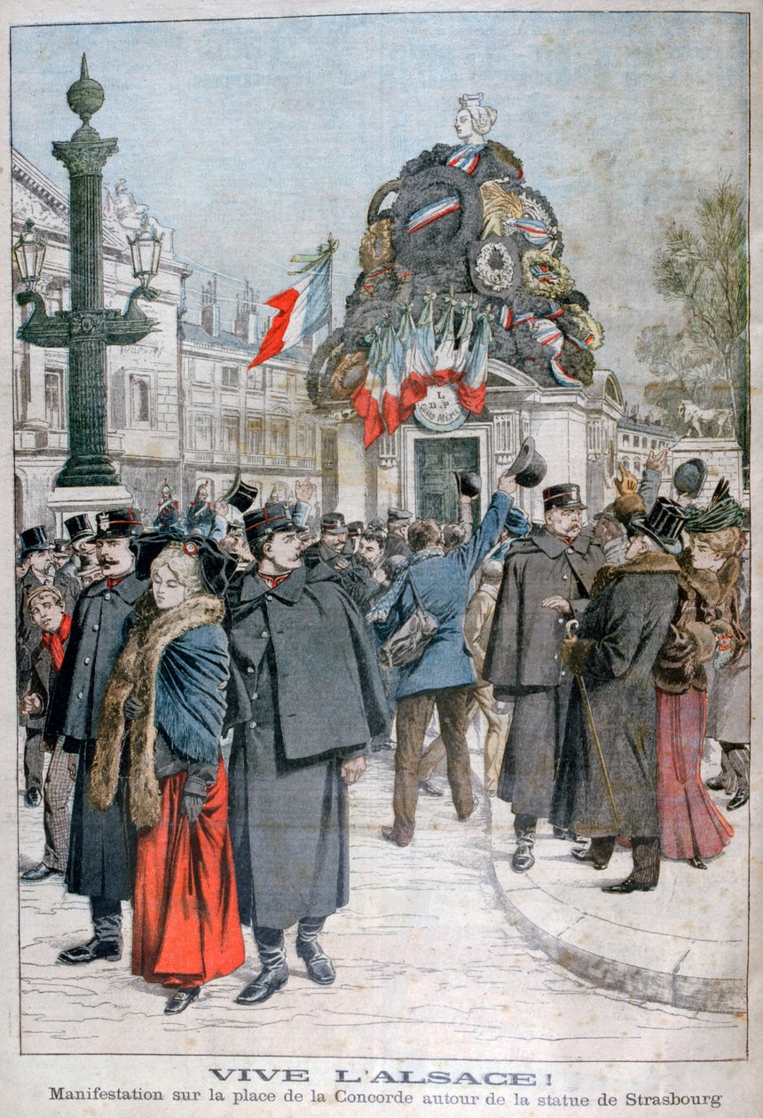 Strasbourg heykeli, Place de la Concorde, Paris, 1904 by Unbekannt