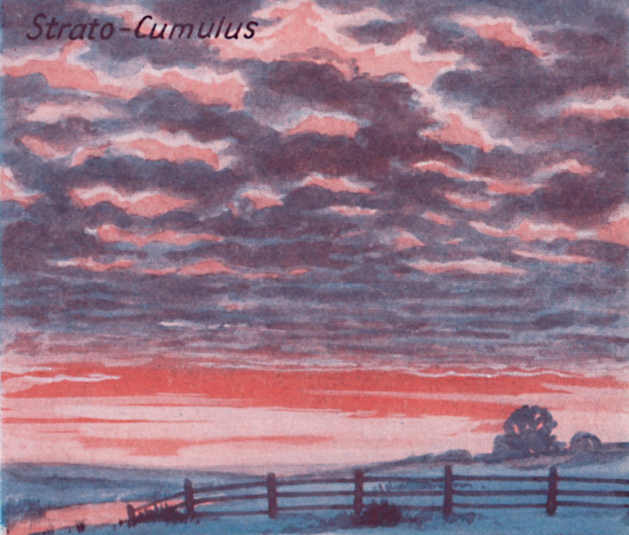 Strato-Cumulus - Gökyüzünde Bir Düzine Temel Bulut Oluşumu, 1935 by Unbekannt