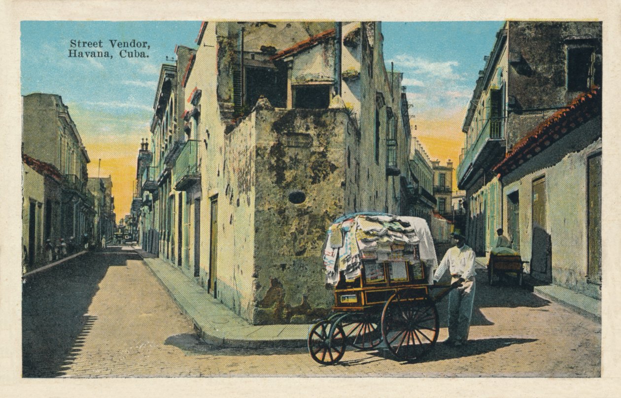 Sokak Satıcısı, Havana, Küba, 1938 by Unbekannt