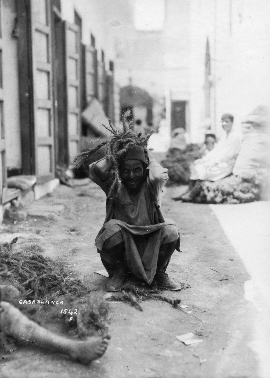 Sokak sahnesi, Kazablanka, Fas, c1920s-c1930s by Unbekannt