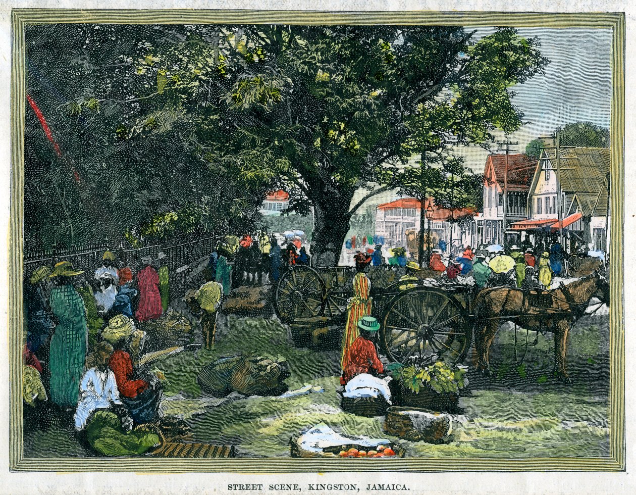Sokak sahnesi, Kingston, Jamaika, c1880 by Unbekannt