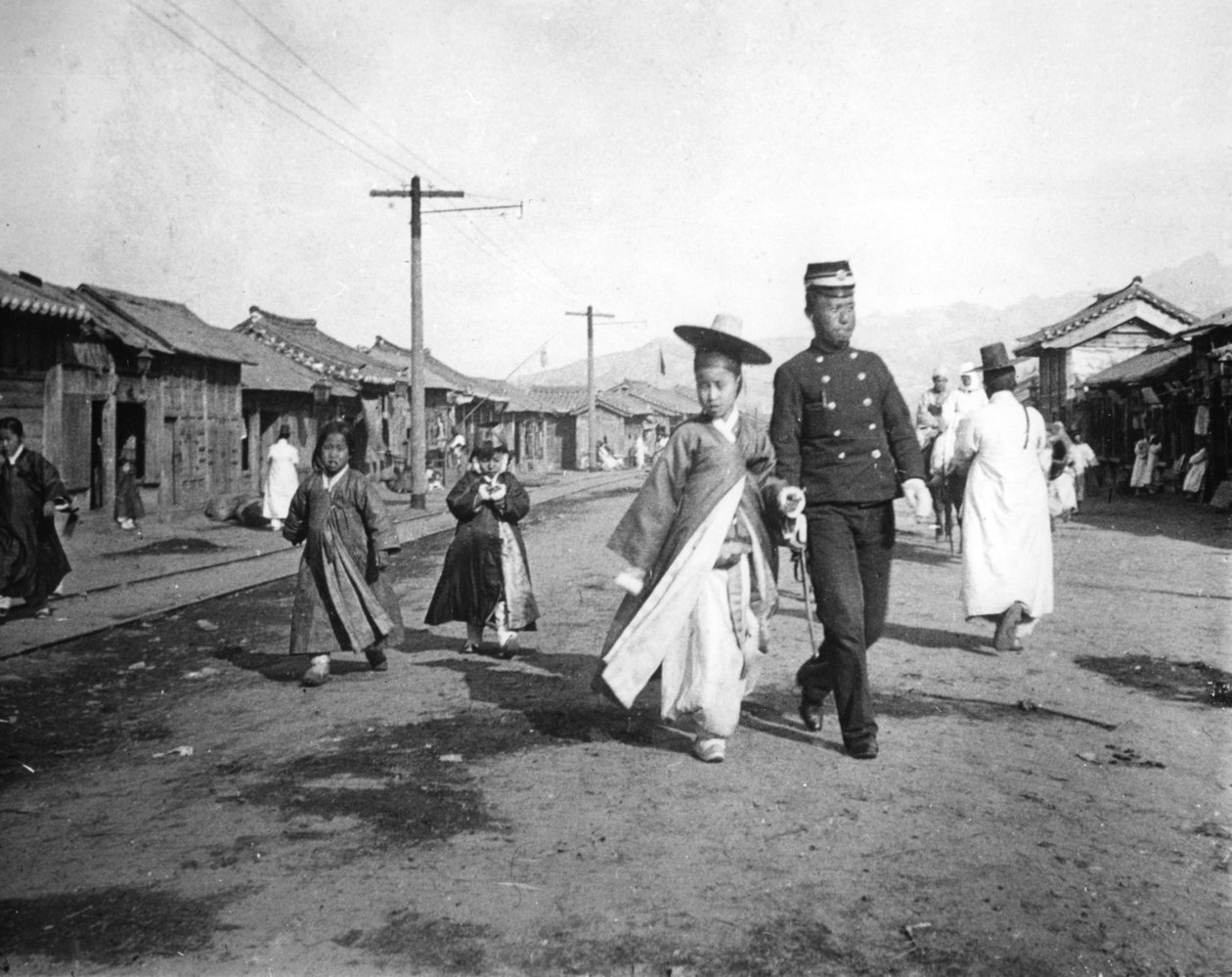 Sokak sahnesi, Kore, c1900 by Unbekannt