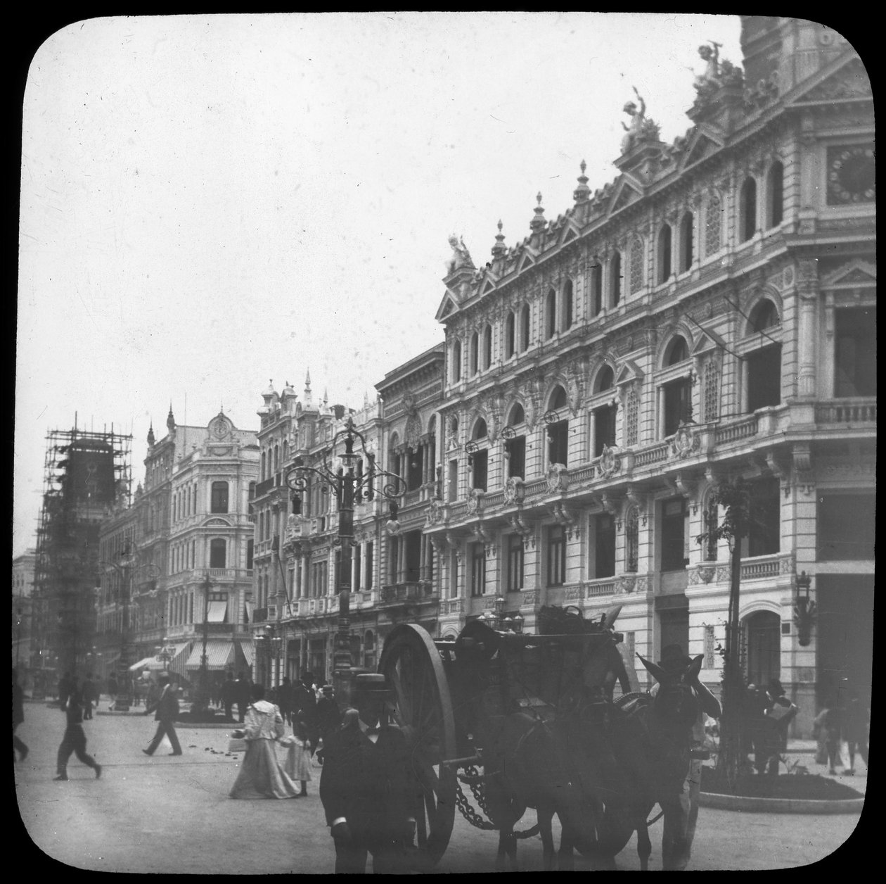 Sokak sahnesi, Rio de Janeiro, Brezilya, 19. yüzyılın sonları veya 20. yüzyılın başlarında by Unbekannt