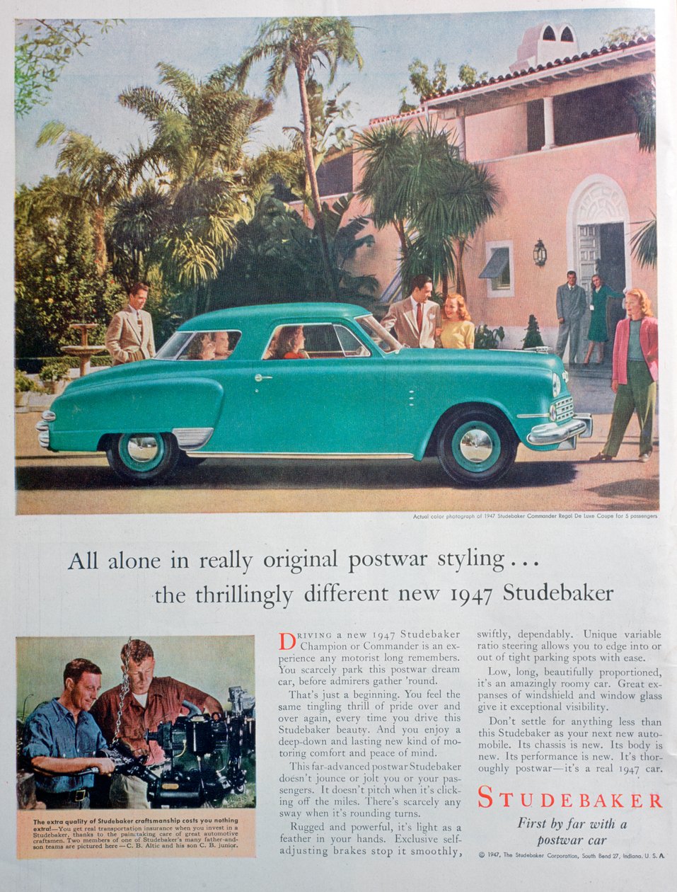 Studebaker araba reklamı, 1947 by Unbekannt