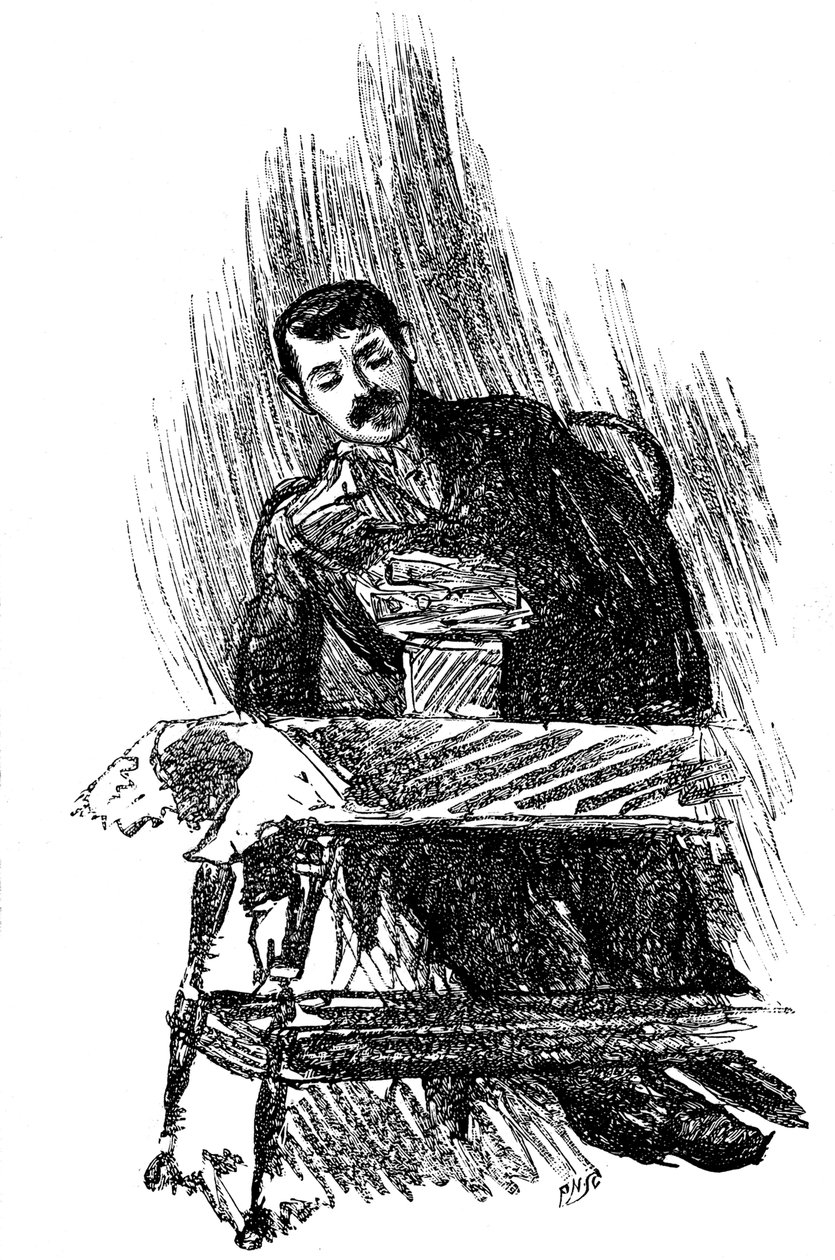 Hipnotik bir transa giren denek, 1891 by Unbekannt