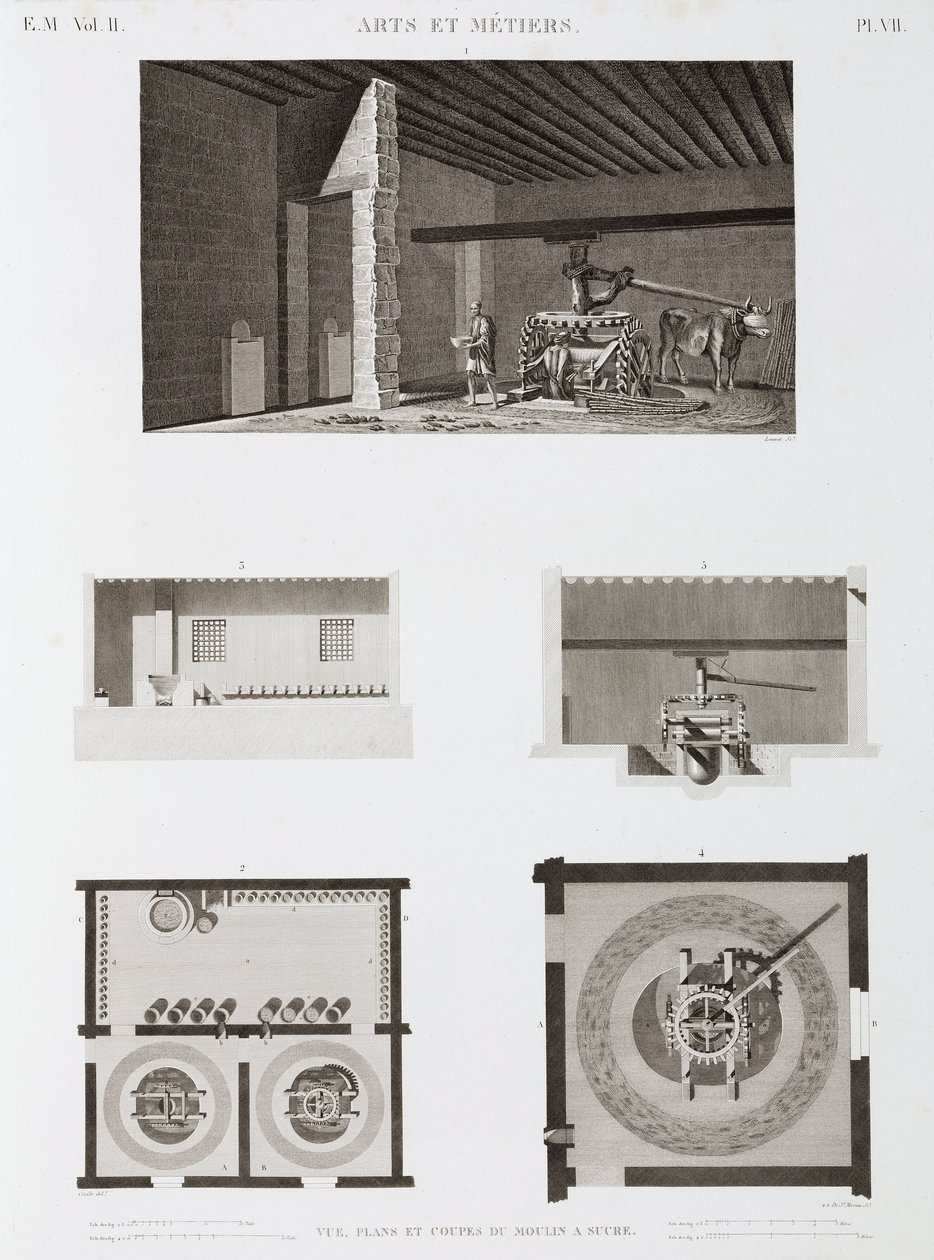 Şeker Şeker fabrikası, Mısır, c 1798 by Unbekannt