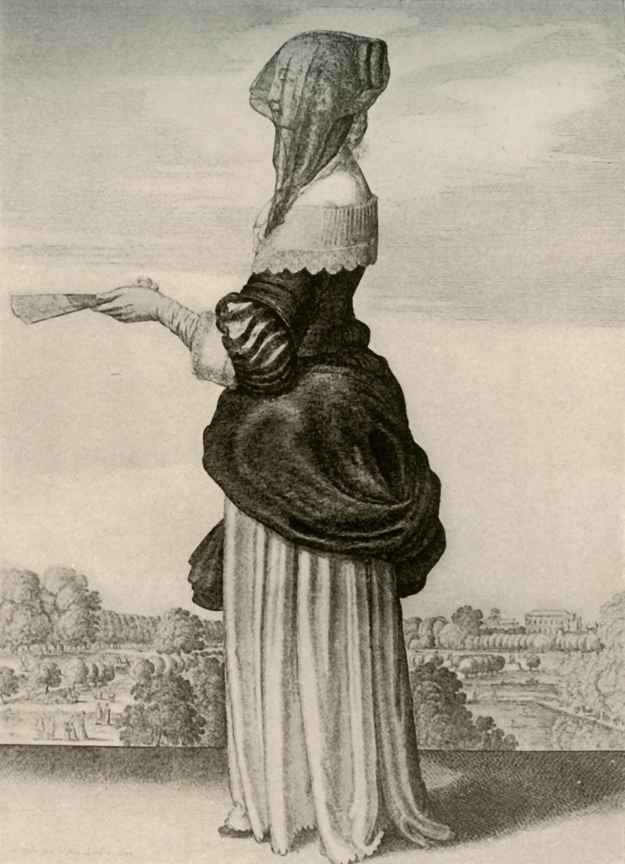 Yaz - Bir İngiliz hanımın olağan yazlık elbisesi, I. Charles saltanatı, c1620-1640, 1937. by Unbekannt