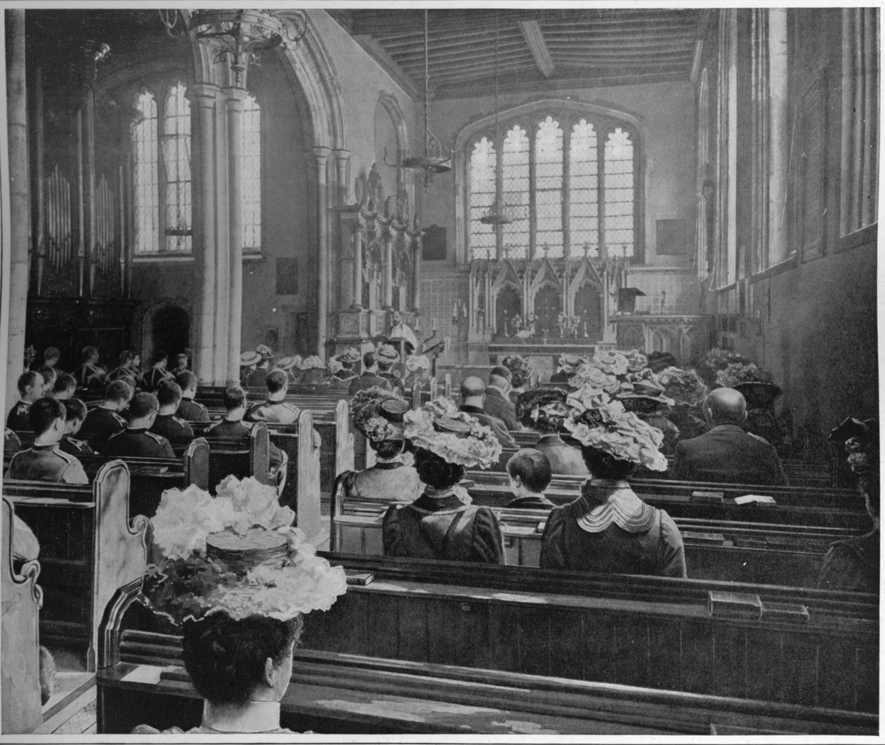 St Peter ad Vincula Kilisesi'nde Pazar sabahı hizmeti, Londra, c1903 1903 by Unbekannt
