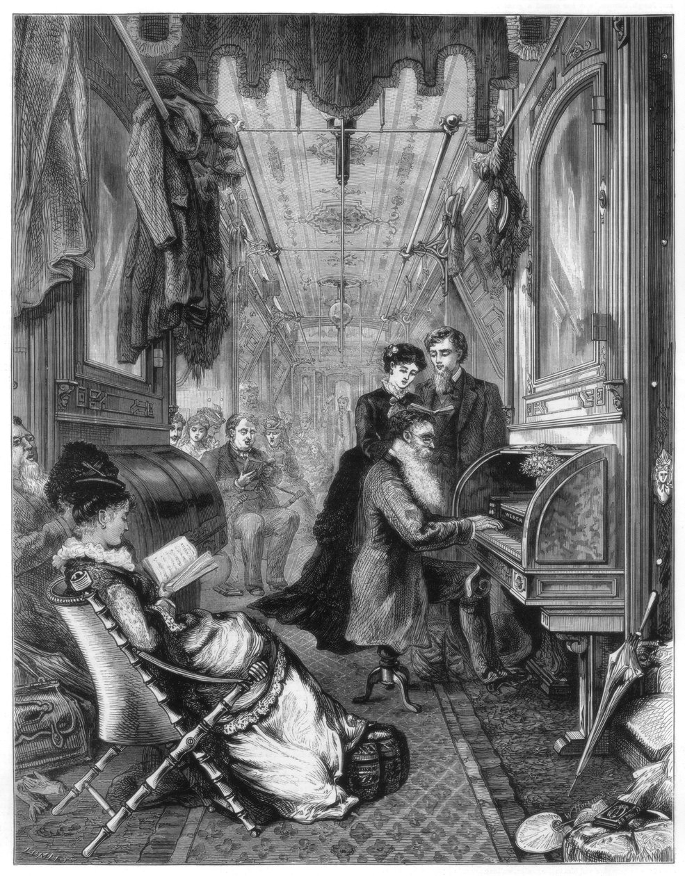 Pazar günü Union Pacific Demiryolu, ABD, 1875 by Unbekannt