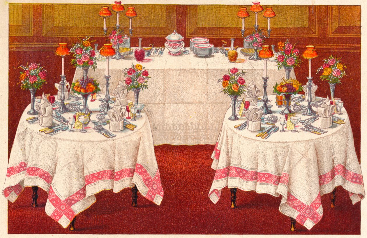 Açık Büfeli Yemek Masaları, c1907. by Unbekannt