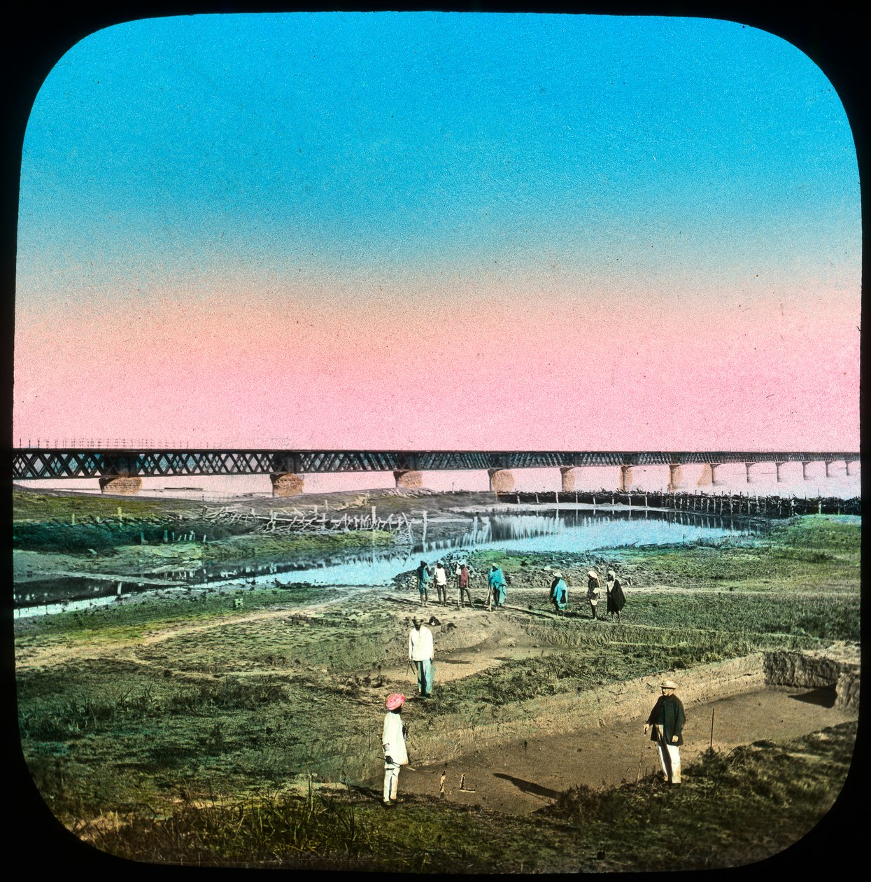 Sutlej Köprüsü, Hindistan, 19. yüzyılın sonu veya 20. yüzyılın başı by Unbekannt