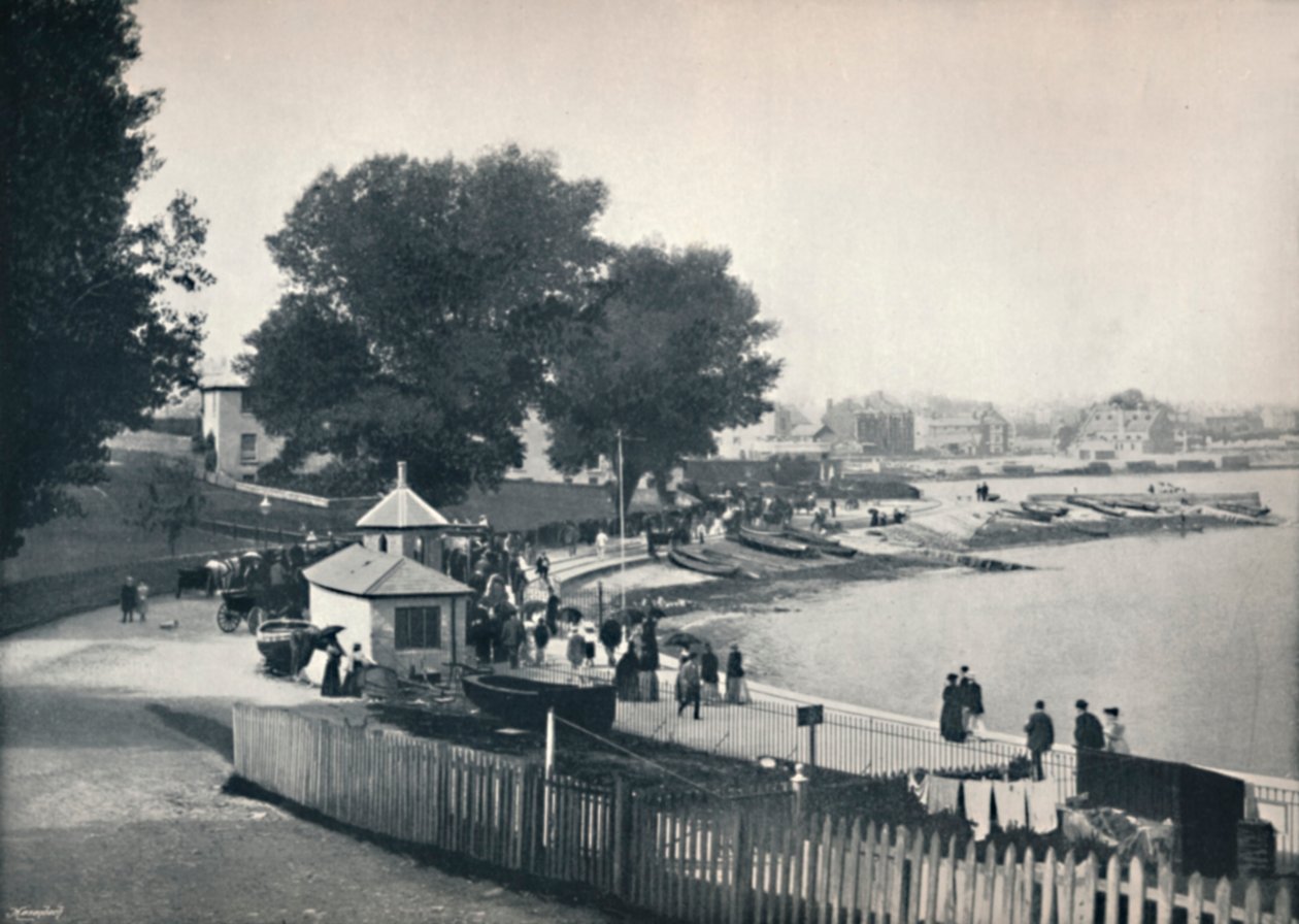Swanage - Kasaba ve Deniz Manzarası, 1895 by Unbekannt