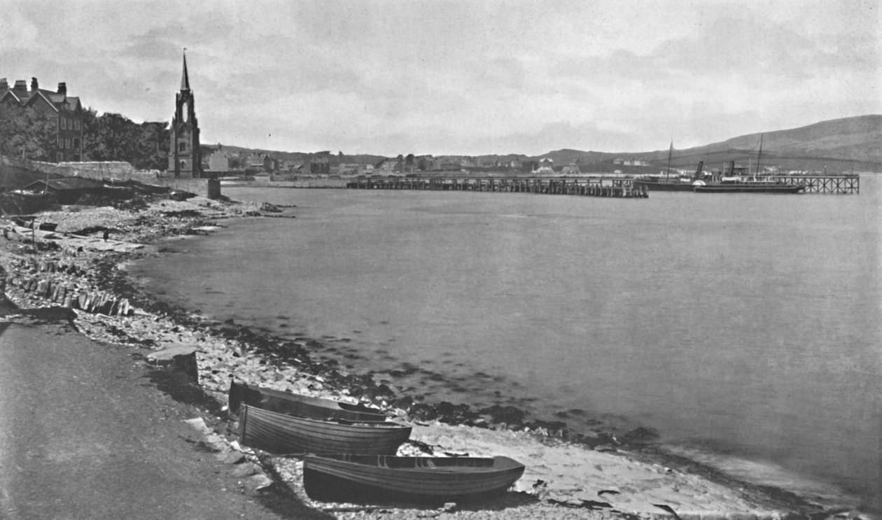 Swanage Körfezi ve İskelesi, c1910 by Unbekannt