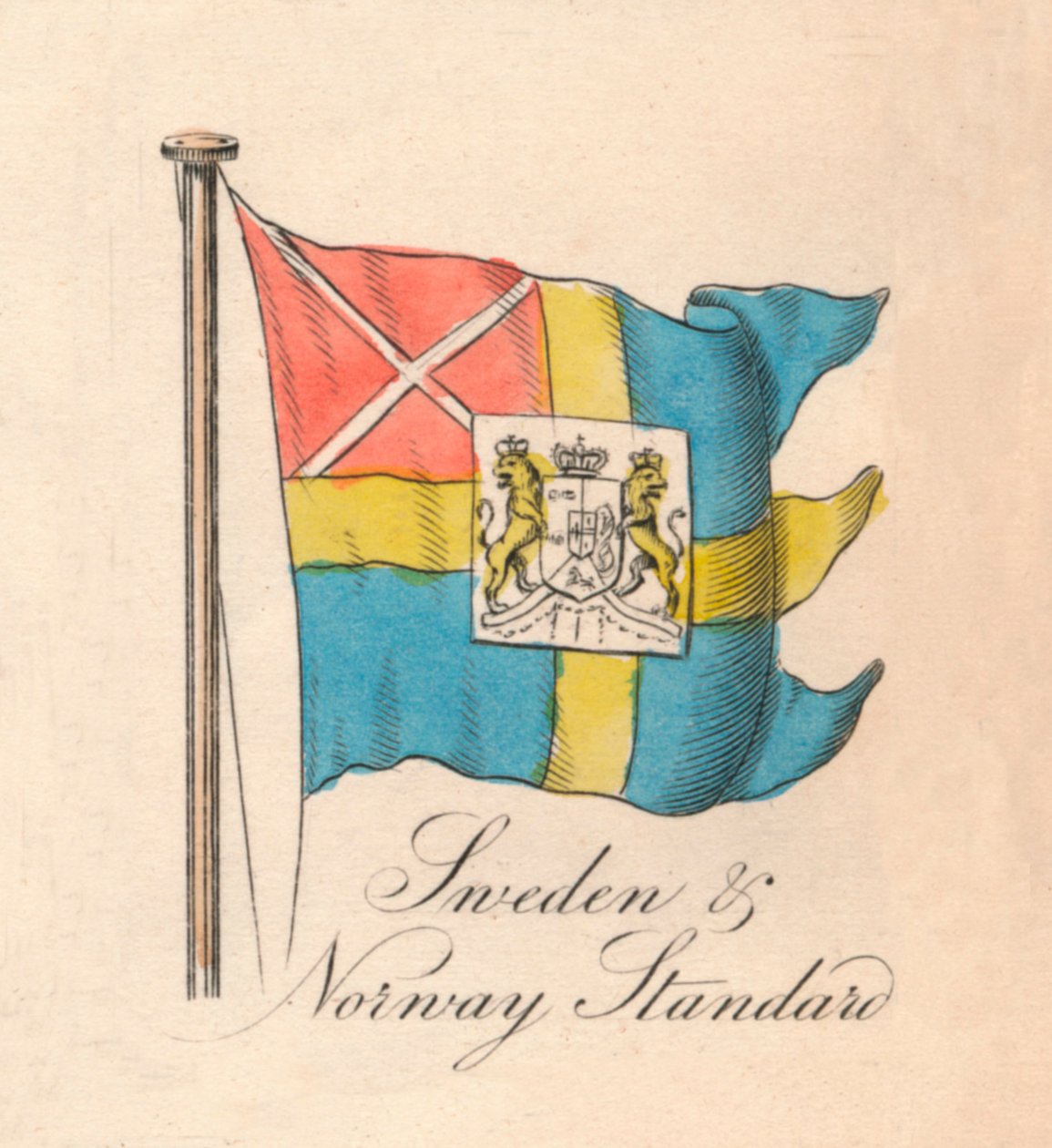 İsveç ve Norveç Standardı, 1838 by Unbekannt