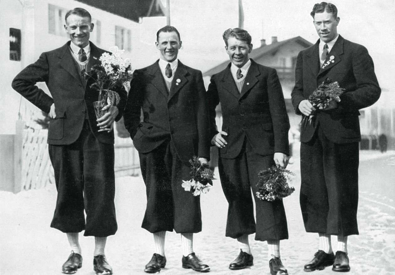 İsveçli kros kayak takımı, Kış Olimpiyat Oyunları, Garmisch-Partenkirchen, Almanya, 1936 by Unbekannt