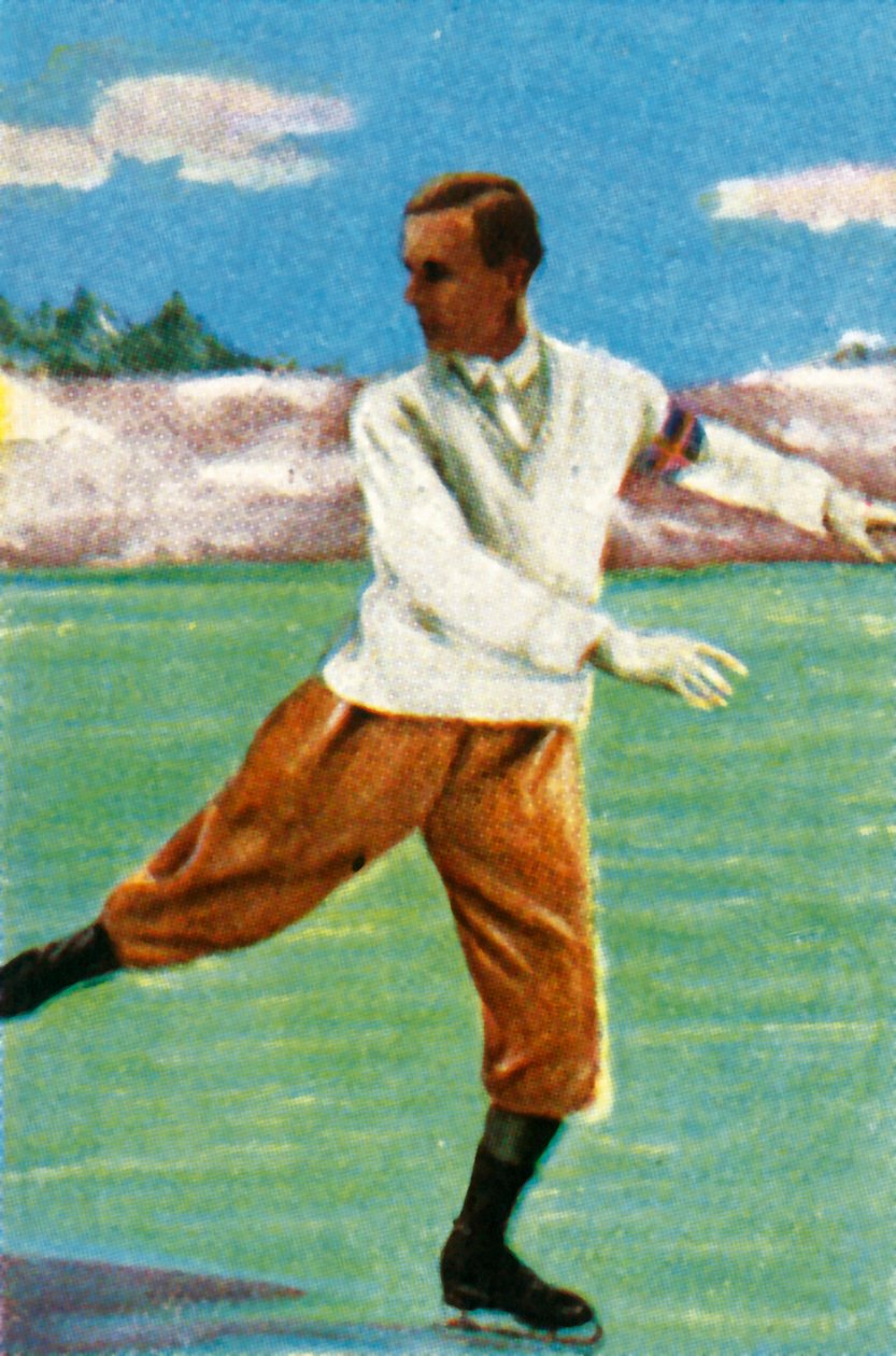 İsveçli patenci Gillis Grafström, 1928. by Unbekannt