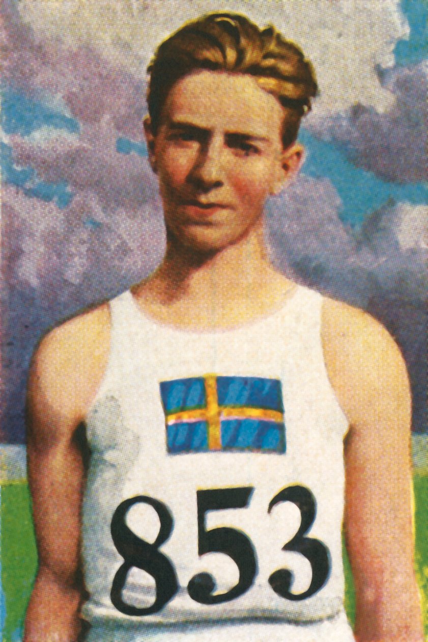 İsveçli cirit atıcı Erik Lundquist, 1928. by Unbekannt