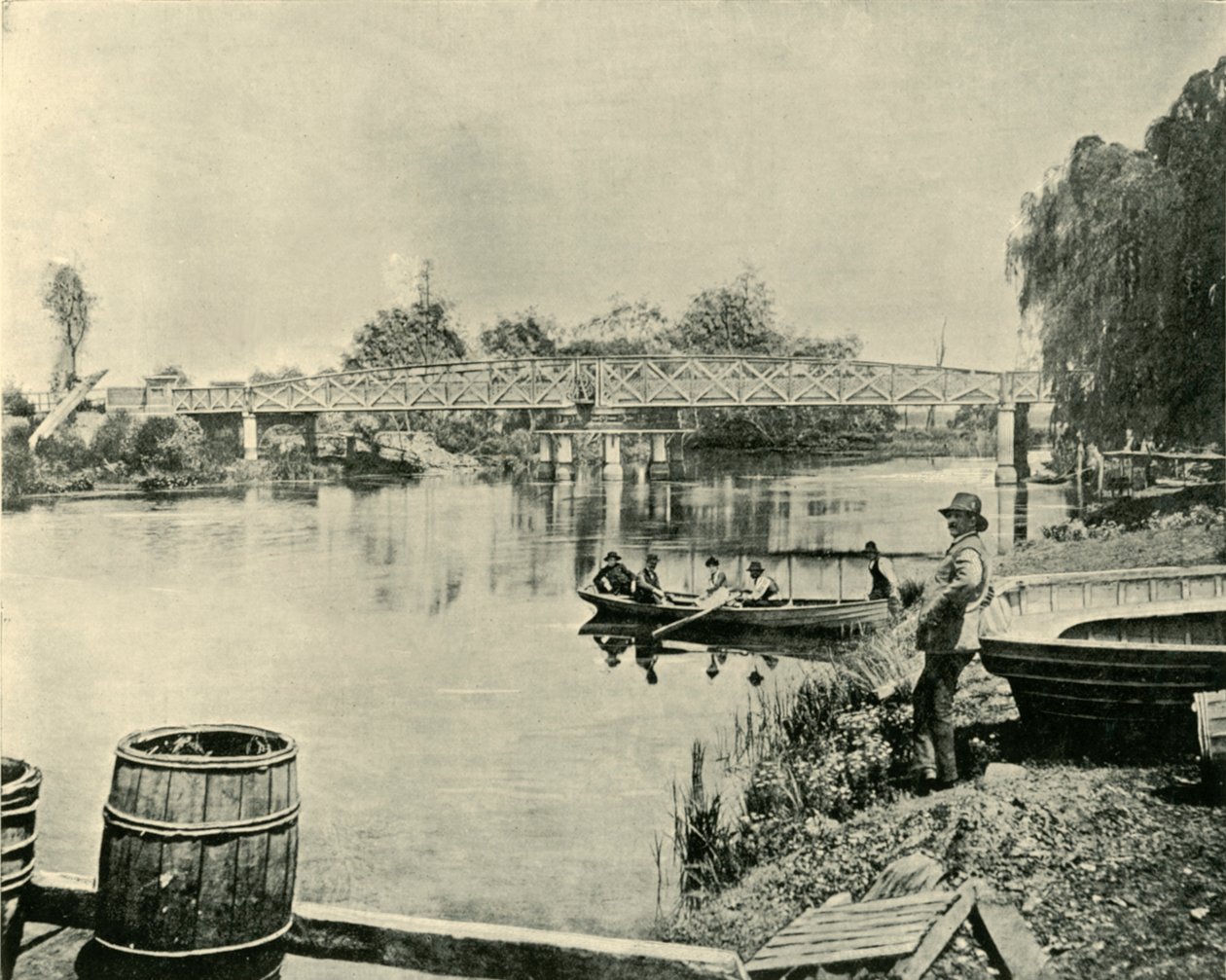 Latrobe Üzerindeki Salıncak Köprüsü, 1901. by Unbekannt