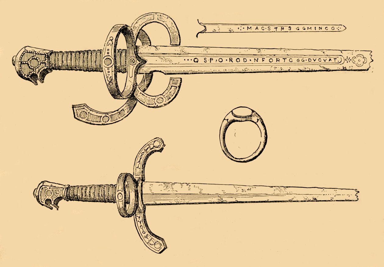 Kılıç, Hançer ve Yüzüğü, İskoçya Kralı IV. James, 1897. by Unbekannt