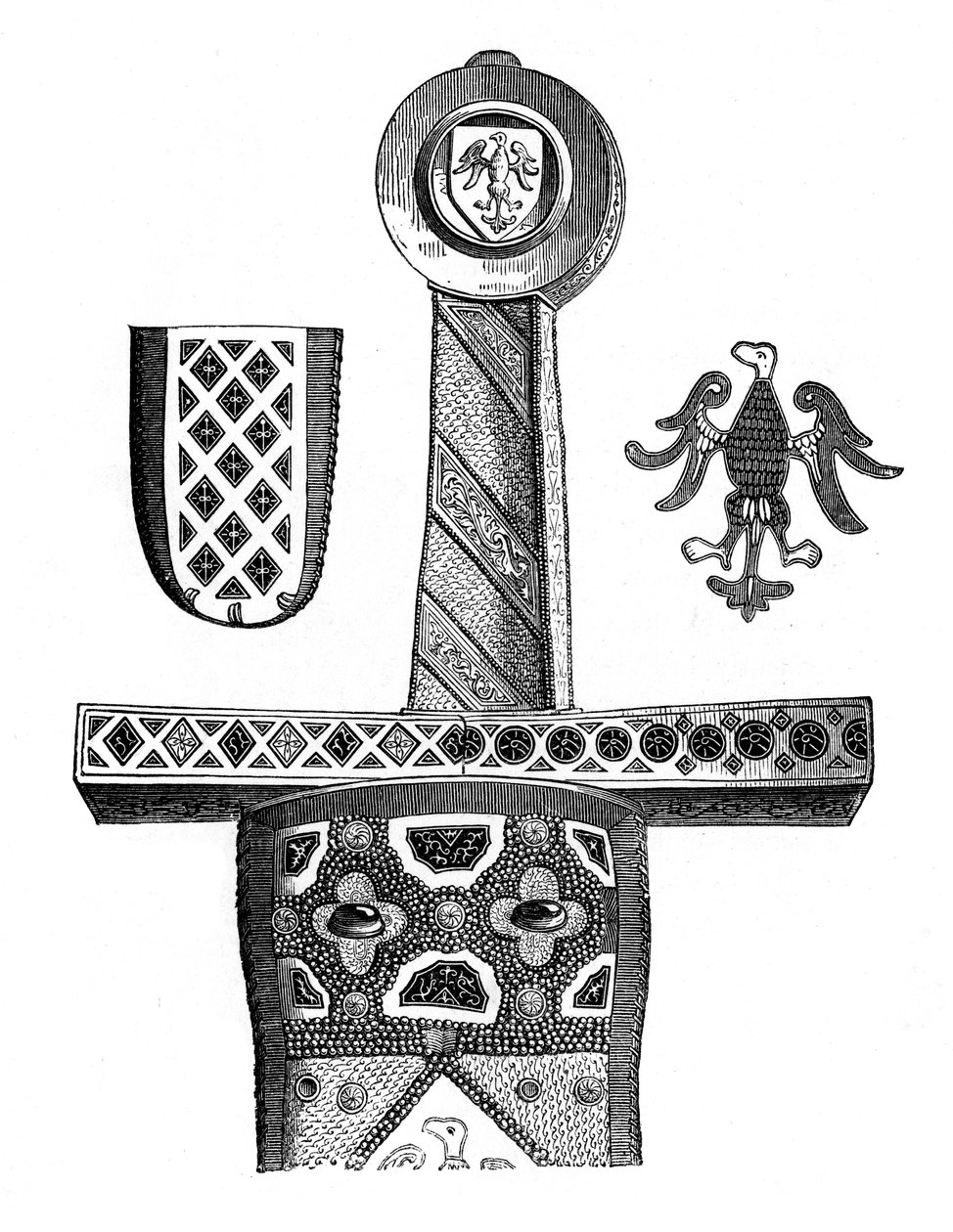 Şarlman Kılıcı, c8. yüzyıl, 1870 by Unbekannt
