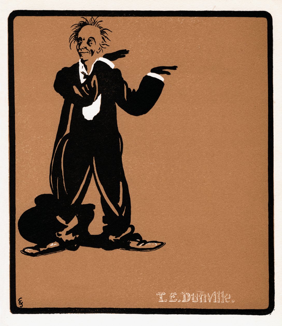 TE Dunville 1868-1924, İngiliz şarkıcı ve komedyen, 19. yüzyılın sonlarında by Unbekannt