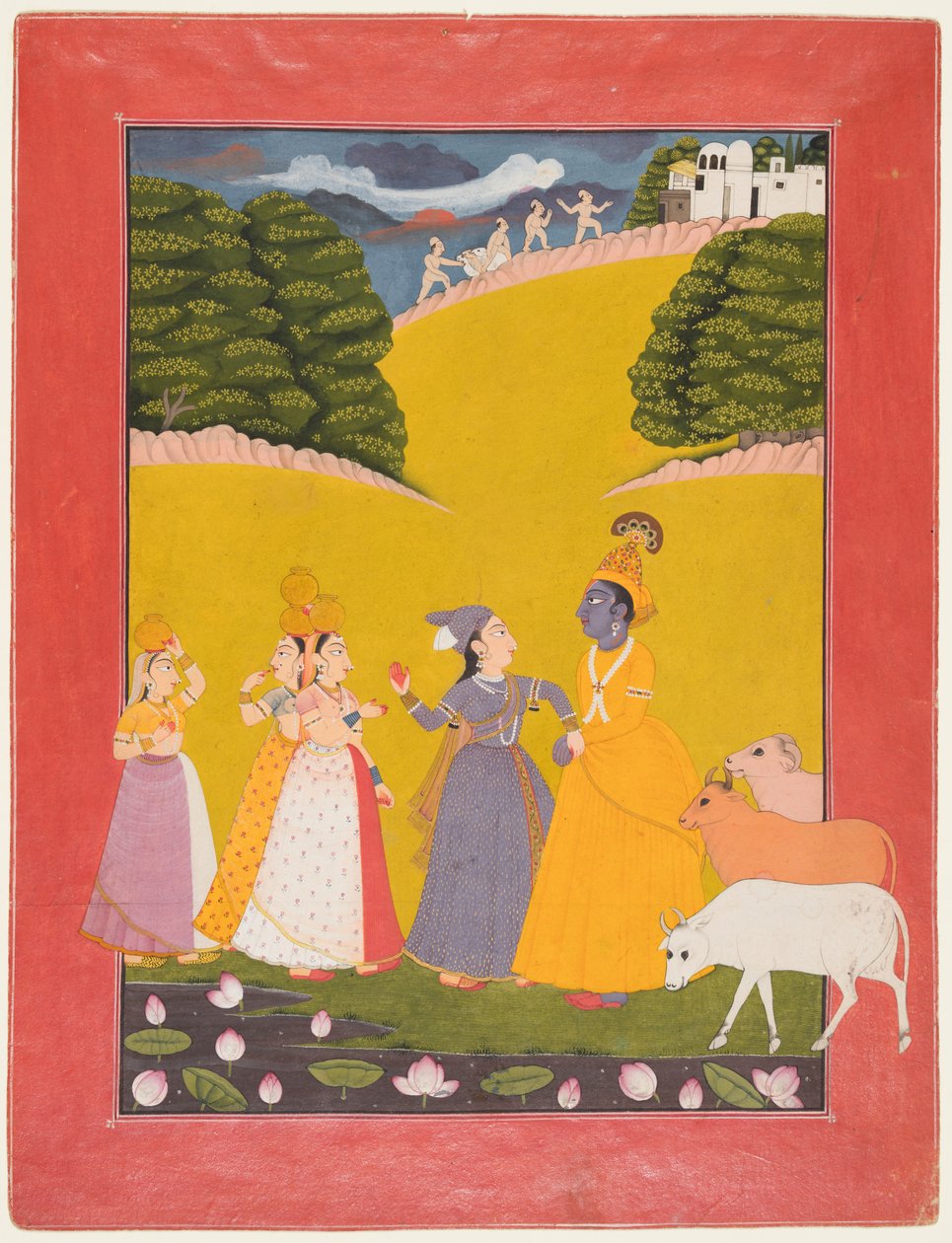Geçiş Ücretinin Alınması, Dana-lila, c. 1760. by Unbekannt