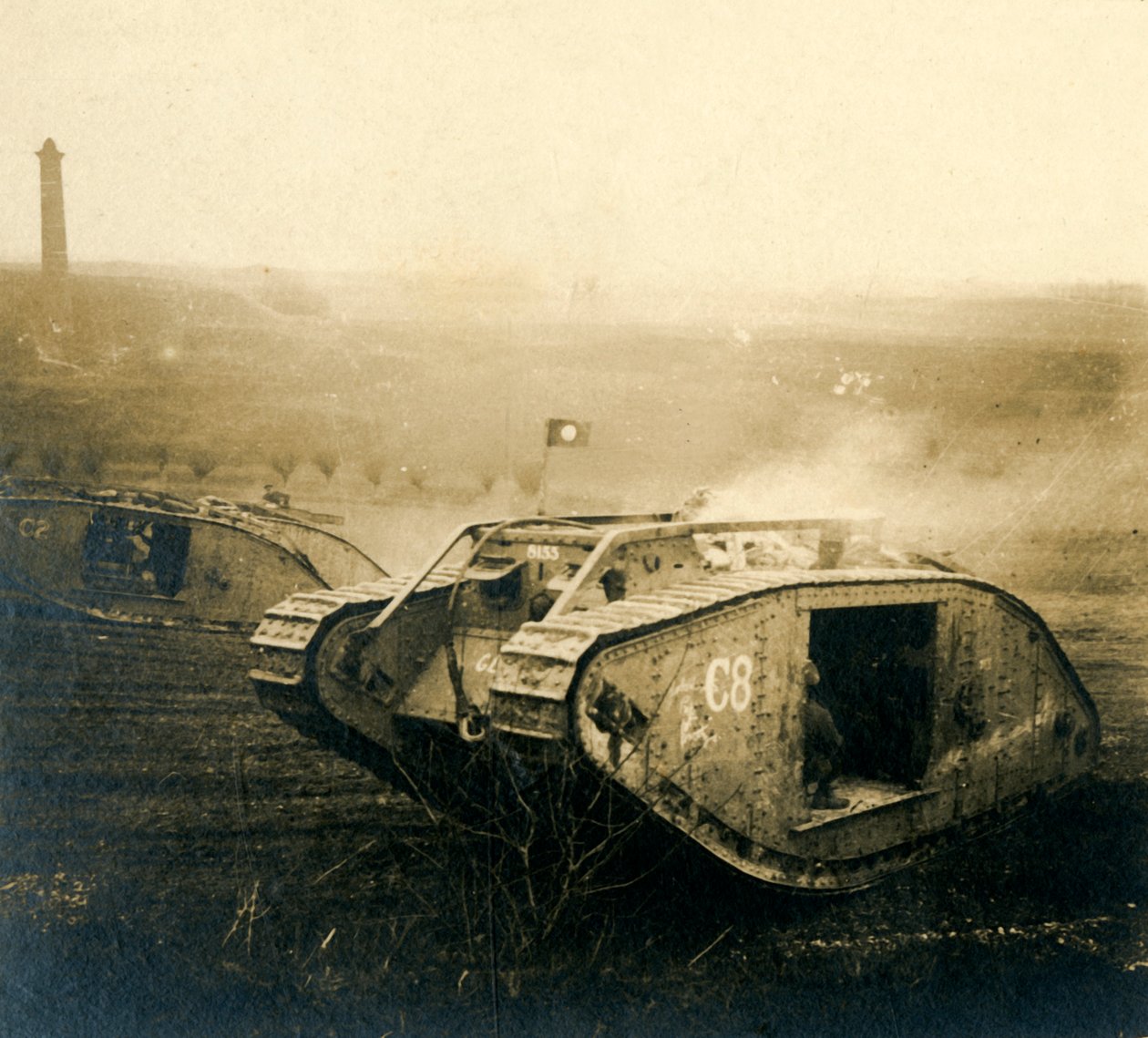 Hareket halindeki tank, c1914-c1918 by Unbekannt