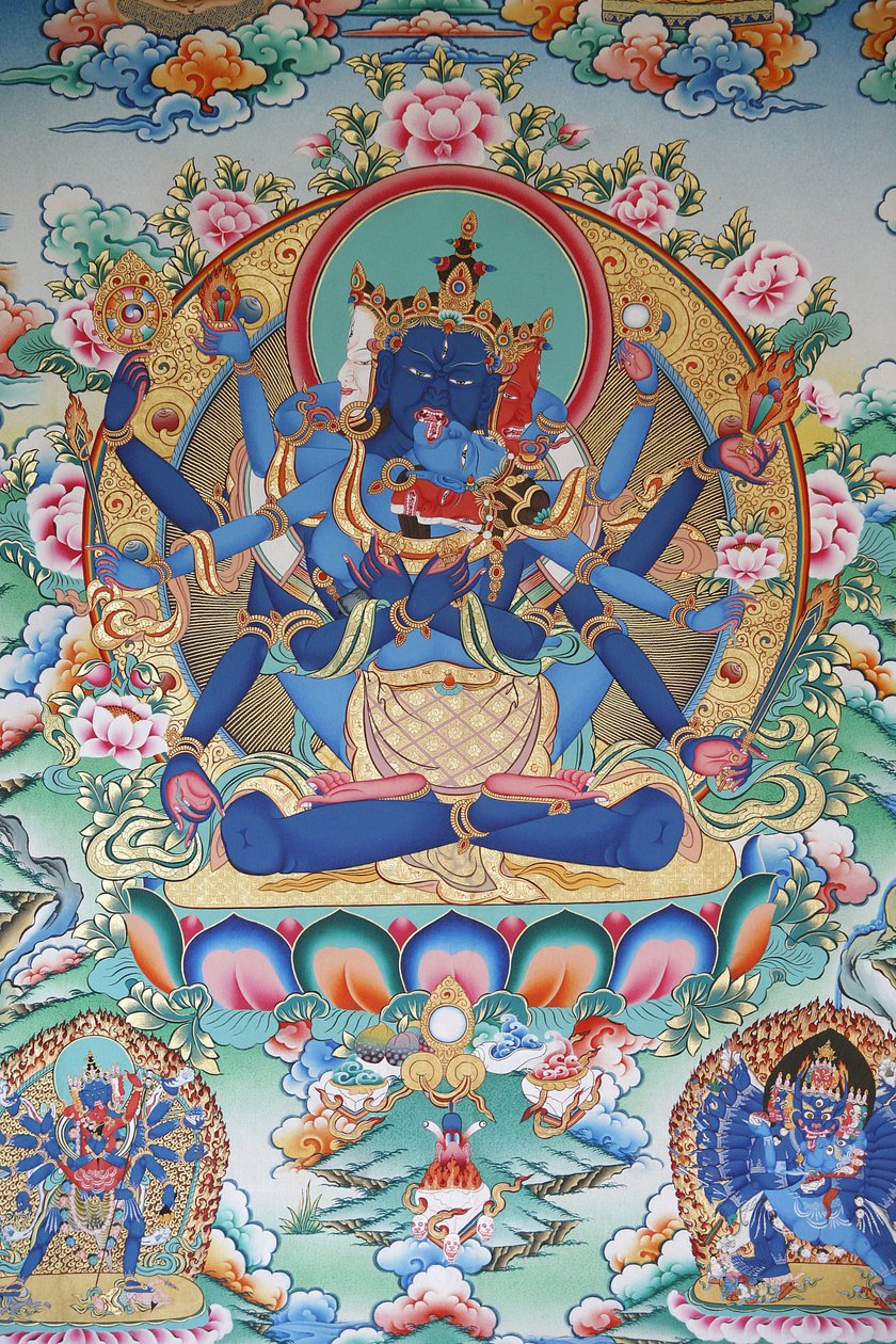 Tantrisme: Tibet tantrik tanrıçası. Kopan Manastırı, Katmandu, Nepal by Unbekannt