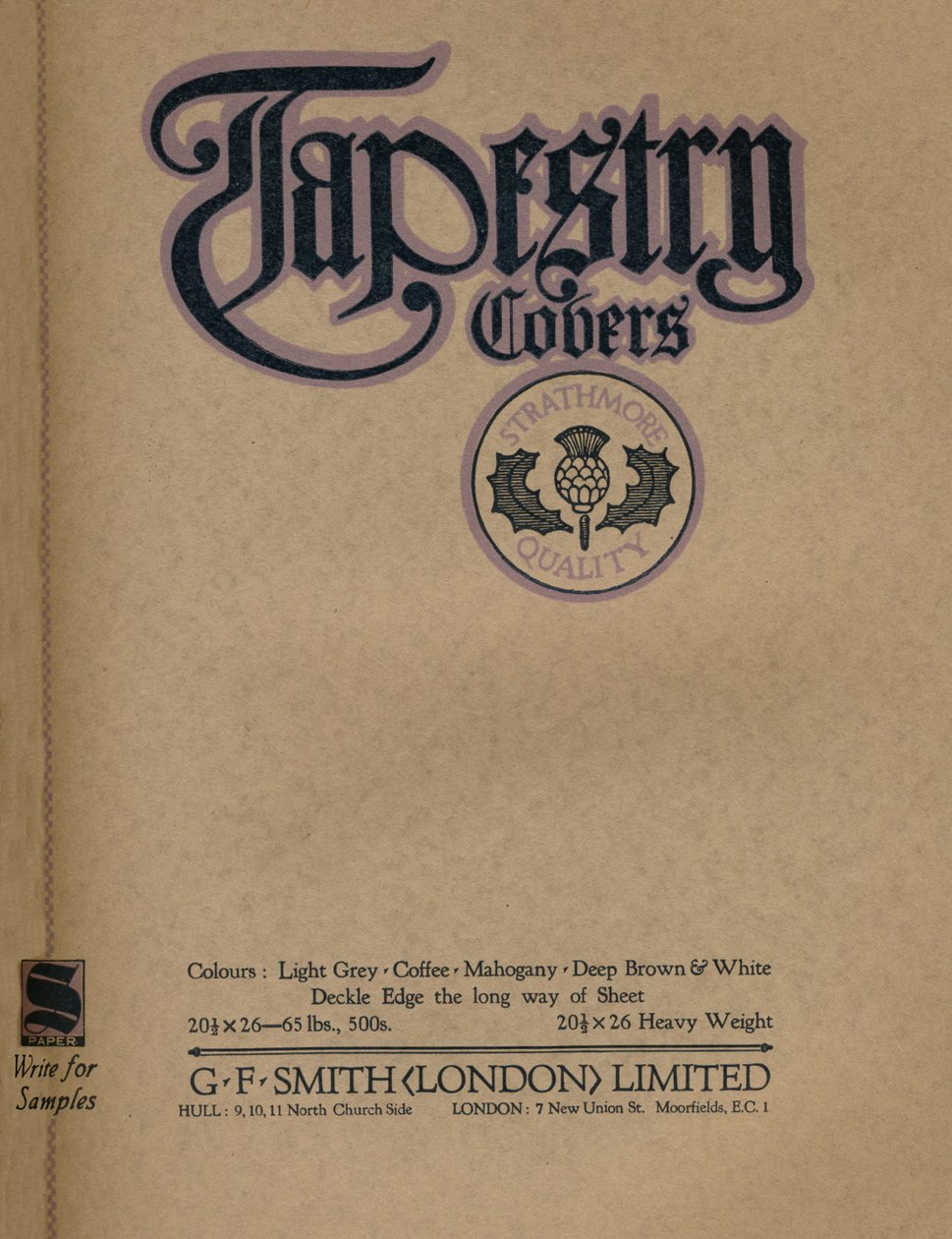 Goblen Örtüleri - G. F. Smith London Limited reklamı, 1919 by Unbekannt