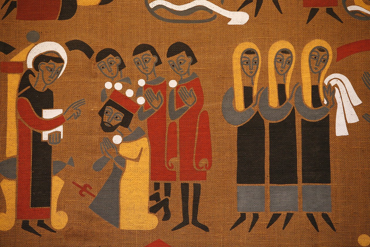 Saint-Pierre de Solesmes manastırındaki goblen: Saint Benedict
