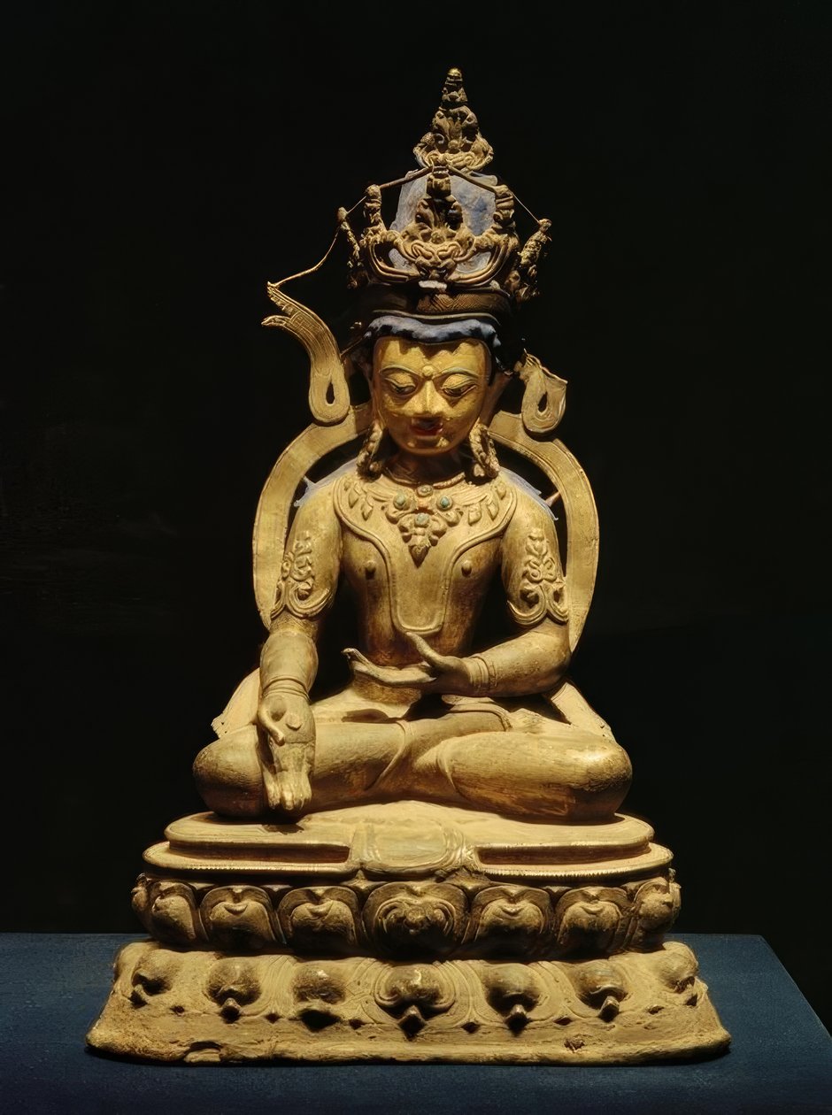 Rulay Ratnasambhava / Skulptur, 1300 n. Chr. by Unbekannt