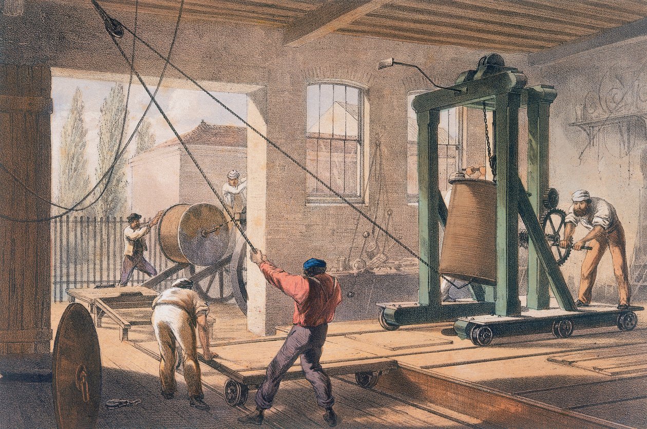 Greenwich fabrikalarında telgraf teli, c1865 by Unbekannt