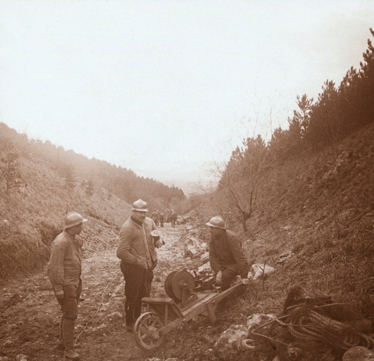Telgrafçılar, Somme, kuzey Fransa, c1914-c1918 by Unbekannt
