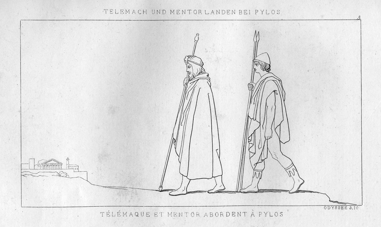Telemachus ve Mentor Pylos