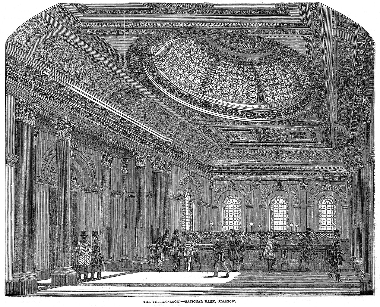 Anlatma odası, İskoçya Ulusal Bankası, Glasgow, c1860 by Unbekannt