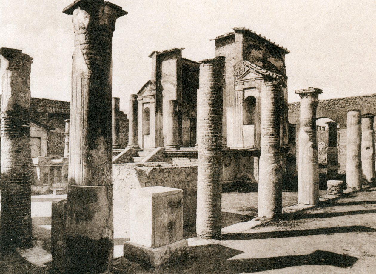 Temple dIside, Pompeii, İtalya, c1900
