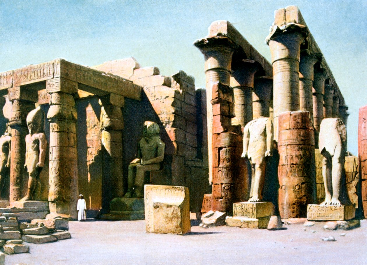 Ramses Tapınağı II, Luksor, Mısır, 20. Yüzyıl by Unbekannt