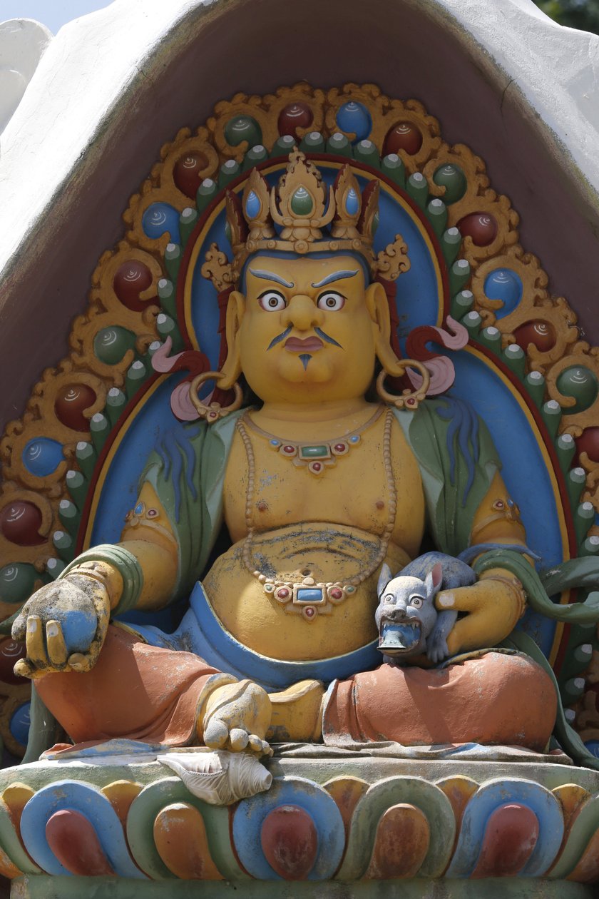 Bin Buda Tapınağı. Dashang Kagyu Ling cemaati. Tanrı. Dzambala: Zenginliğin Budası, La Boulaye, Fransa by Unbekannt