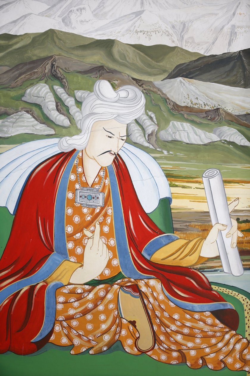 Bin Buda Tapınağı Dashang Kagyu Ling cemaati Değerli bakanın tasviri, La Boulaye, Fransa by Unbekannt