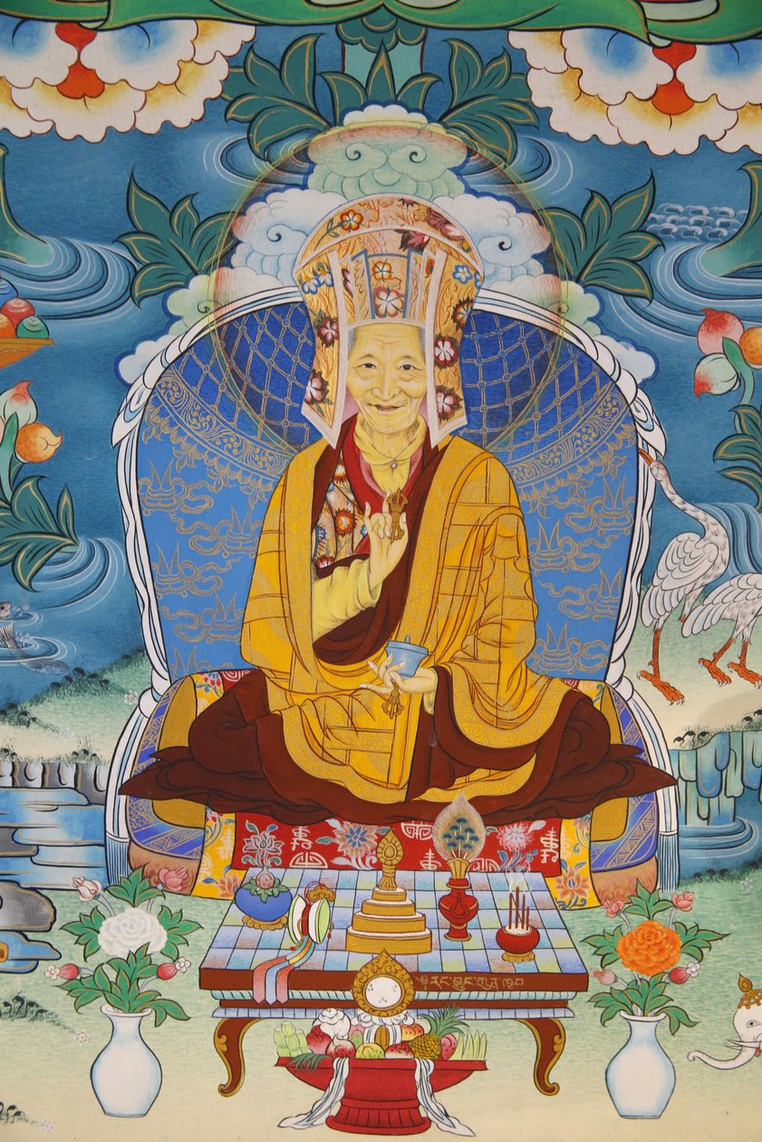 Temple of the Thousand Buddhas Dashang Kagyu Ling congregation Painting Kalou Rinpotche, La Boulaye, France by Unbekannt