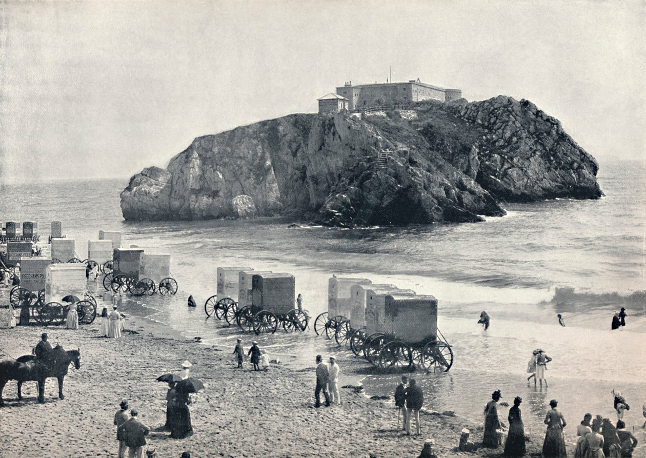 Tenby - St. Catherines Kayası ve Kalesi, 1895 by Unbekannt