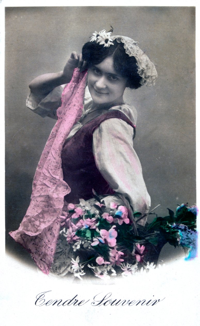 Tendre Hatıra, Fransız Kartpostalı, c1900 by Unbekannt