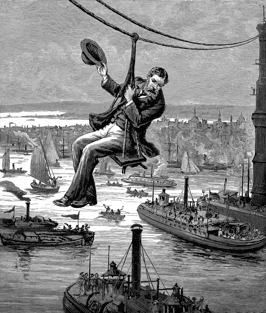 Kabloları Brooklyn Köprüsü