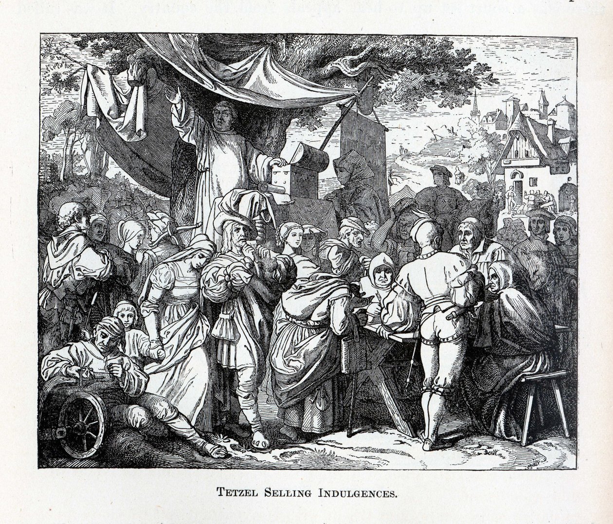 Tetzel Hoşgörü Satıyor, 1882 by Unbekannt